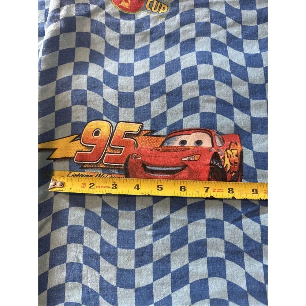 Disney Cars Lightning Mcqueen Mater TwIn Flat Sheet Fabric Craft Panel
